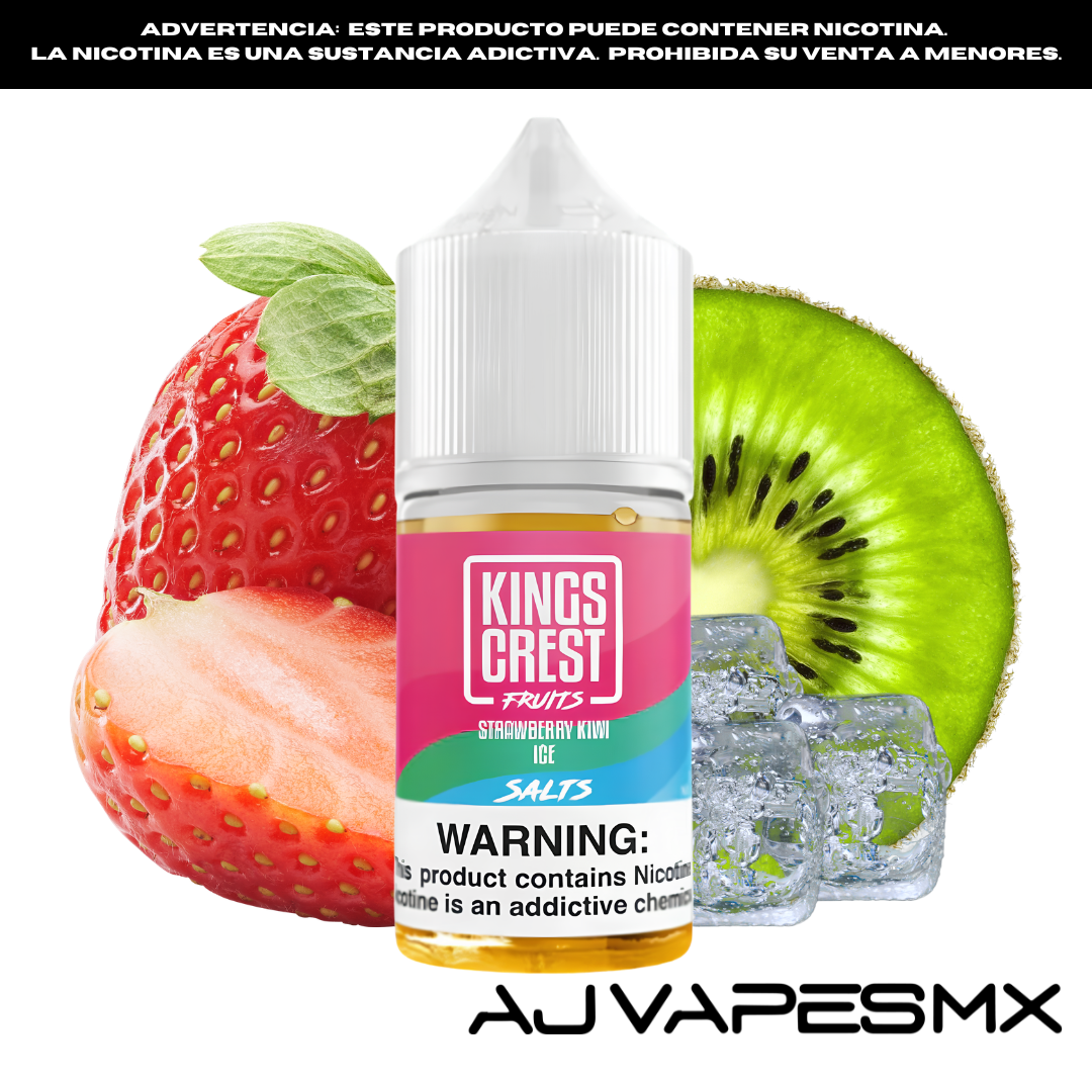 Strawberry Kiwi Ice 30ml NicSalt | KINGS CREST FRUITS