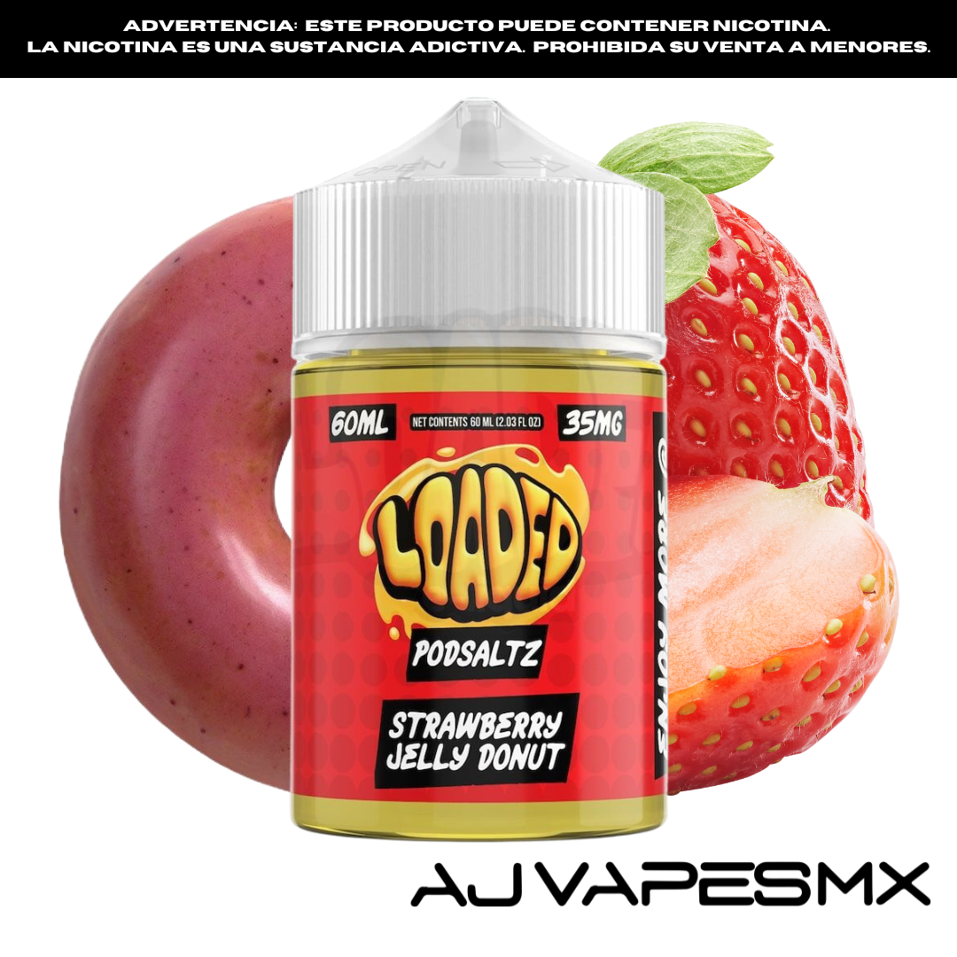 Strawberry Jelly Donut 30ml NicSalt | LOADED