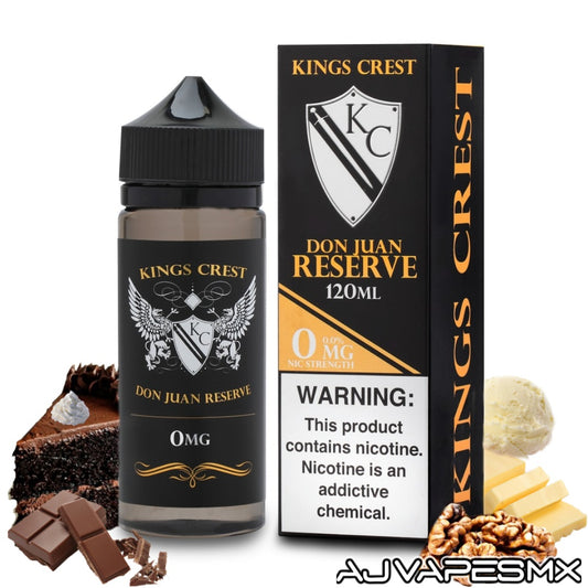 Don Juan Reserve 120ml | KINGS CREST - AJ Vapes Mx - 3mg