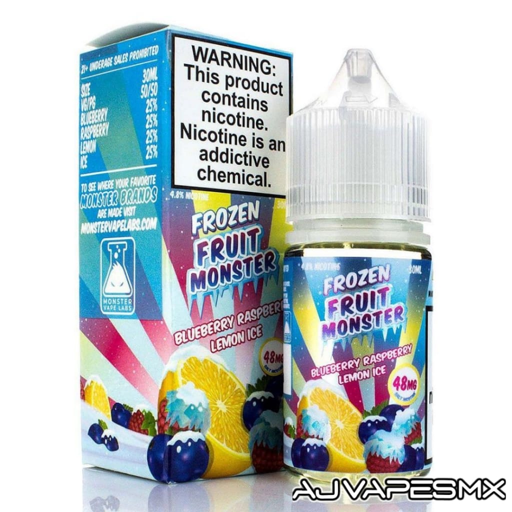 Blueberry Raspberry Lemon NicSalt 30ml | FROZEN FRUIT MONSTER - AJ Vapes Mx -