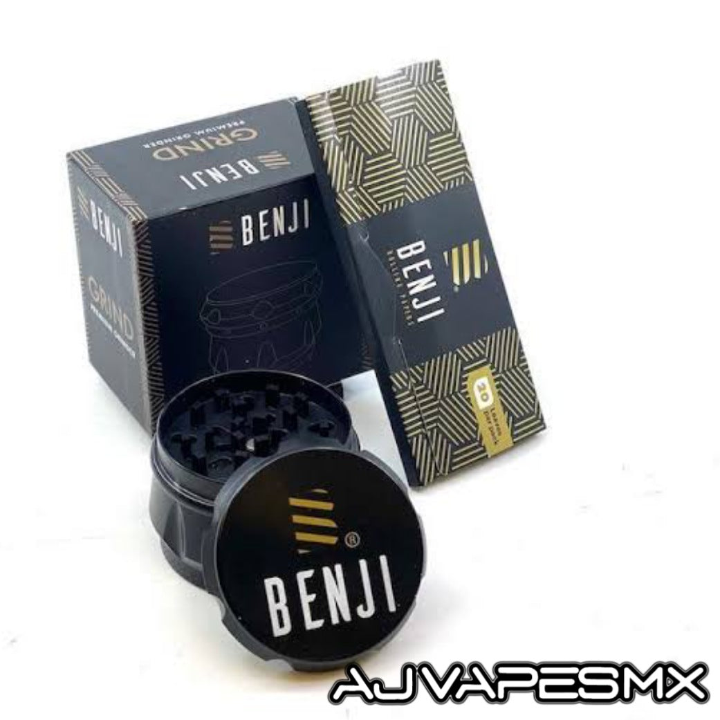 Grinder Aluminio & Booklet | BENJI - AJ Vapes Mx -