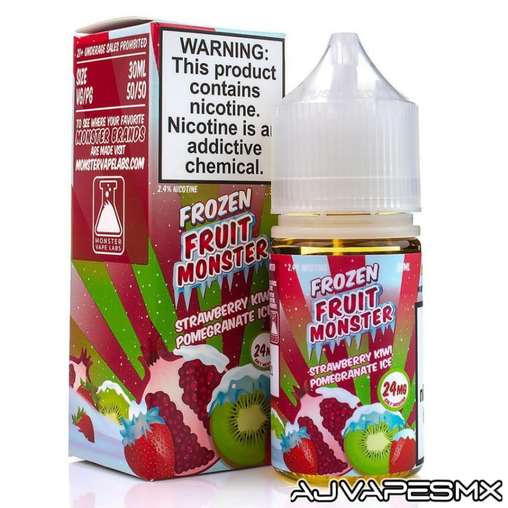 Strawberry Kiwi Pomegranate NicSalt 30ml | FROZEN FRUIT MONSTER - AJ Vapes Mx - 48mg